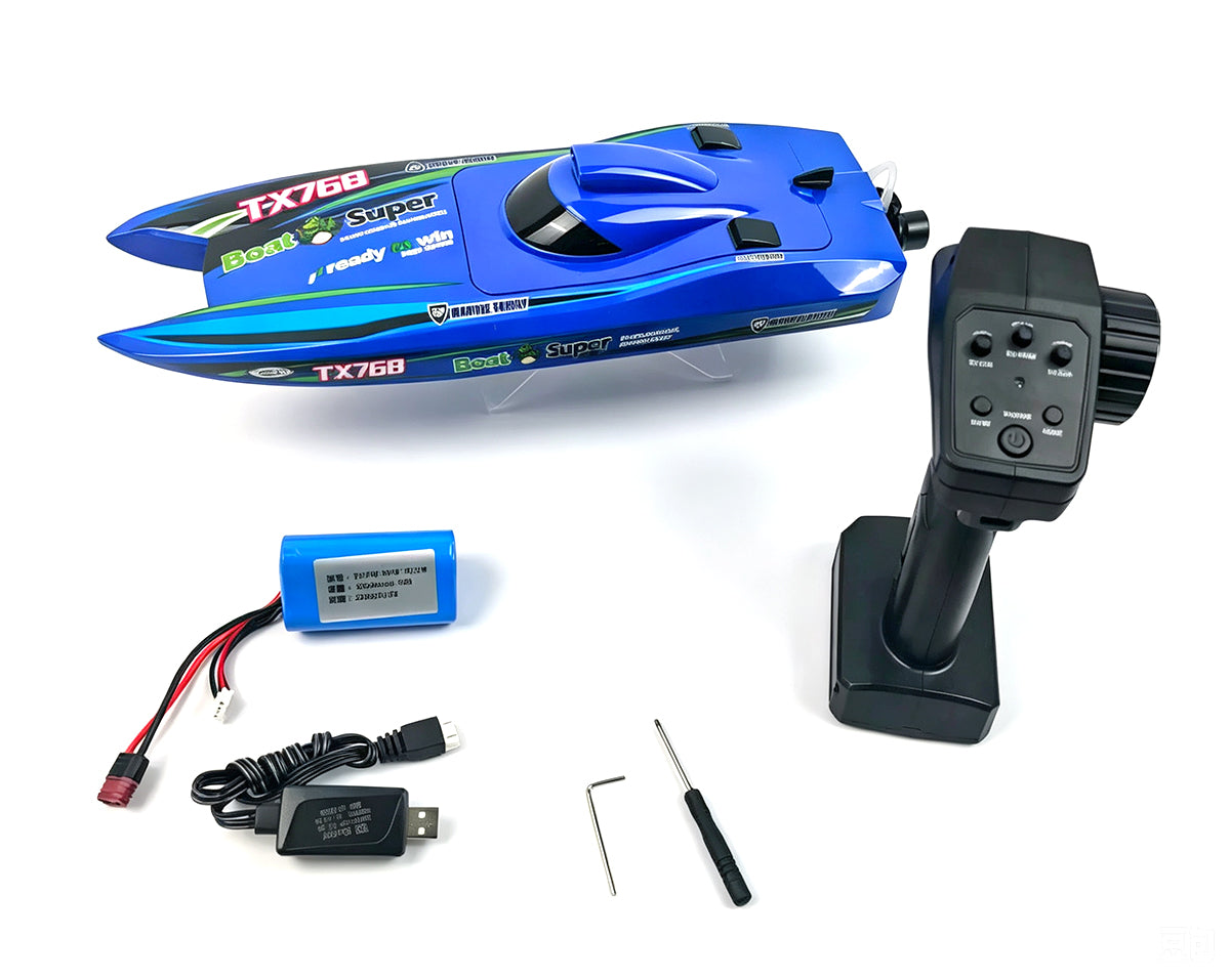 TY 390mm Catamaran RC Speedboat High-Speed Turbojet Drive TX768