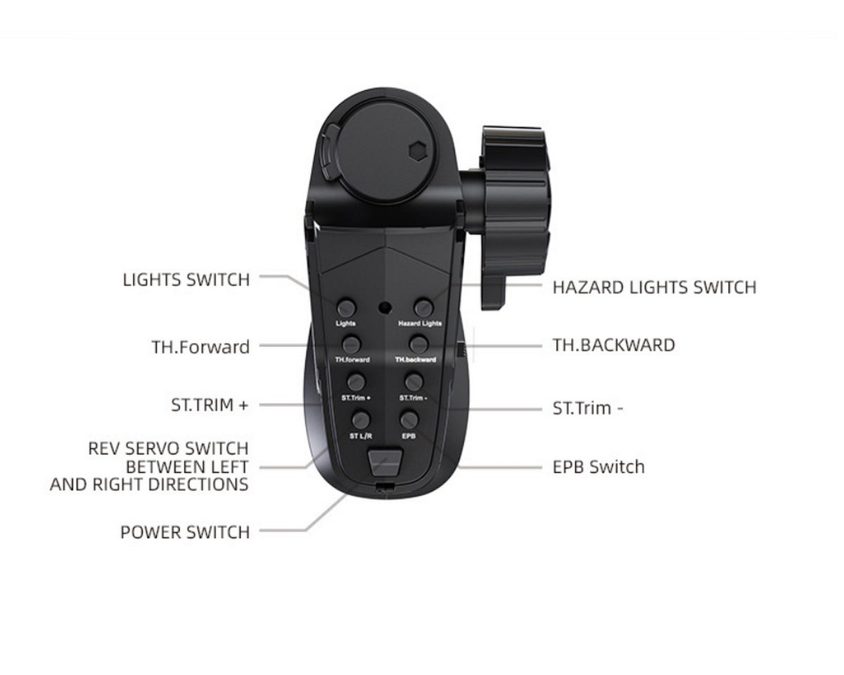 JXC 1/18 Scale 4WD Rock Crawler with Gearbox LED Race livery Gray RTR LR1801