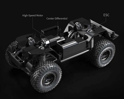 Enoze 1/20 4WD Crawler Pickup Truck RTR w/ Full Function LED - E201
