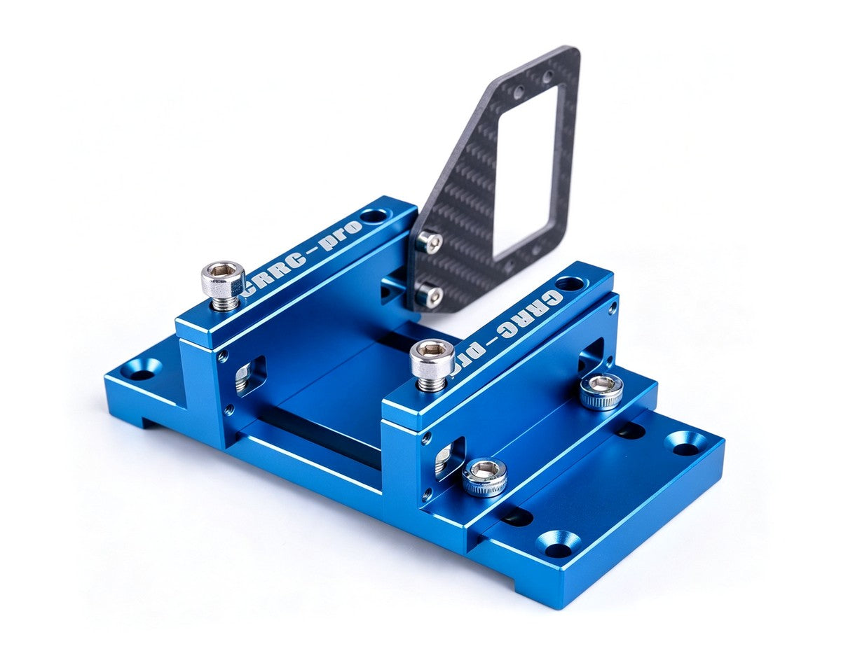Mayatech PRO CNC Aluminum RC Engine Test Rig with servo mount (Blue)| HobbyBeach