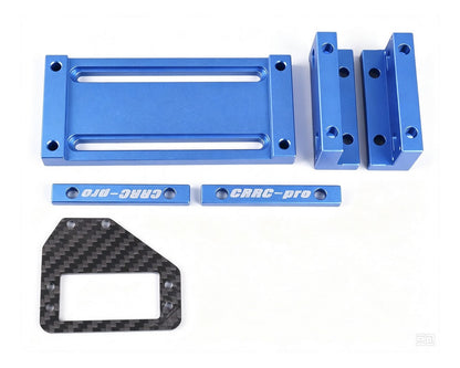 Mayatech PRO CNC Aluminum RC Engine Test Rig with servo mount (Blue)| HobbyBeach