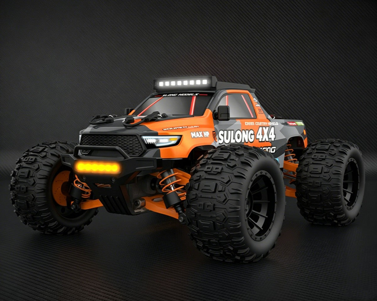 SLRC Mammoth 1/16 4WD Monster Truck RTR w/ LED Orange SL16C7