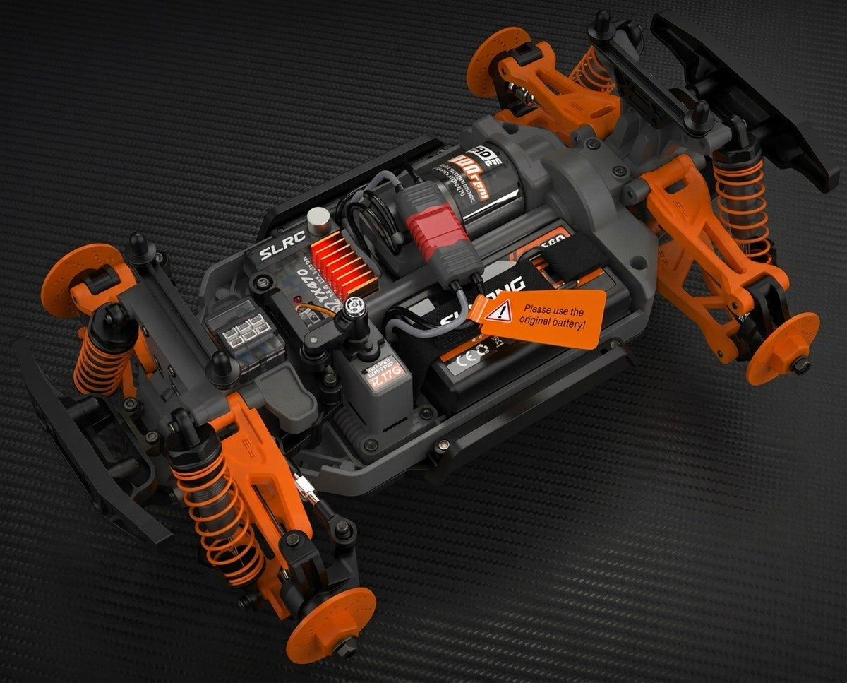 SLRC Mammoth 1/16 4WD Monster Truck RTR w/ LED Orange SL16C7