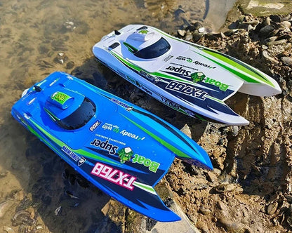 TY 390mm Catamaran RC Speedboat High-Speed Turbojet Drive TX768