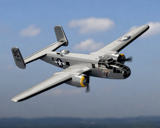 VolantexRC B-25 Mitchell 400mm 3CH EPP RC Plane RTF w/ Gyro Silver