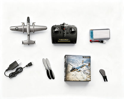 VolantexRC B-25 Mitchell 400mm 3CH EPP RC Plane RTF w/ Gyro Silver